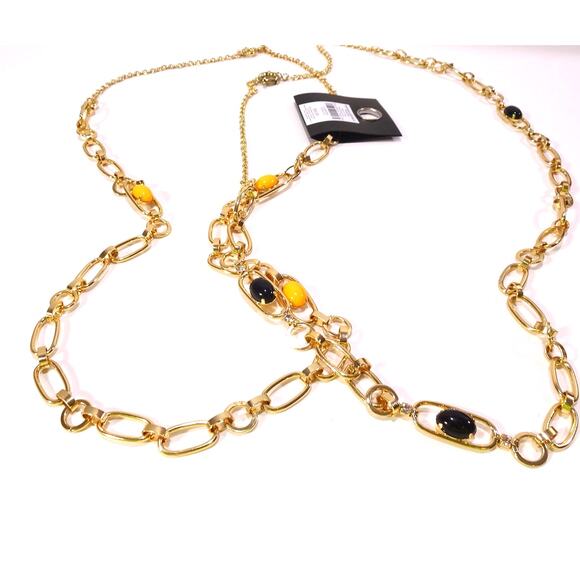 NWT Banana Republic Women's Cabochon Link Layer Necklace SET of 2 NWT 39 Ea - Picture 1 of 5